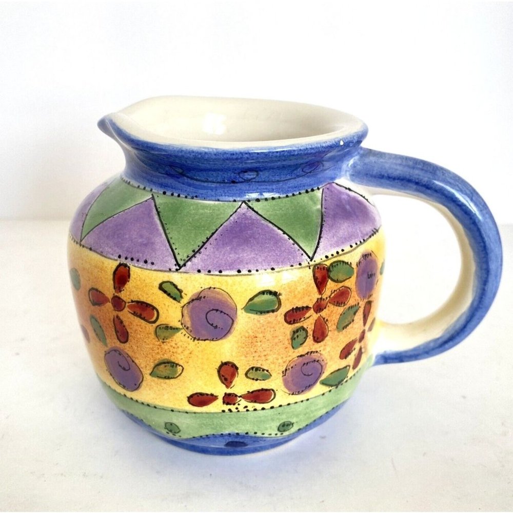 Sango THE SWEET SHOPPE Creamer Colorful Floral Design By Sue Zipkin